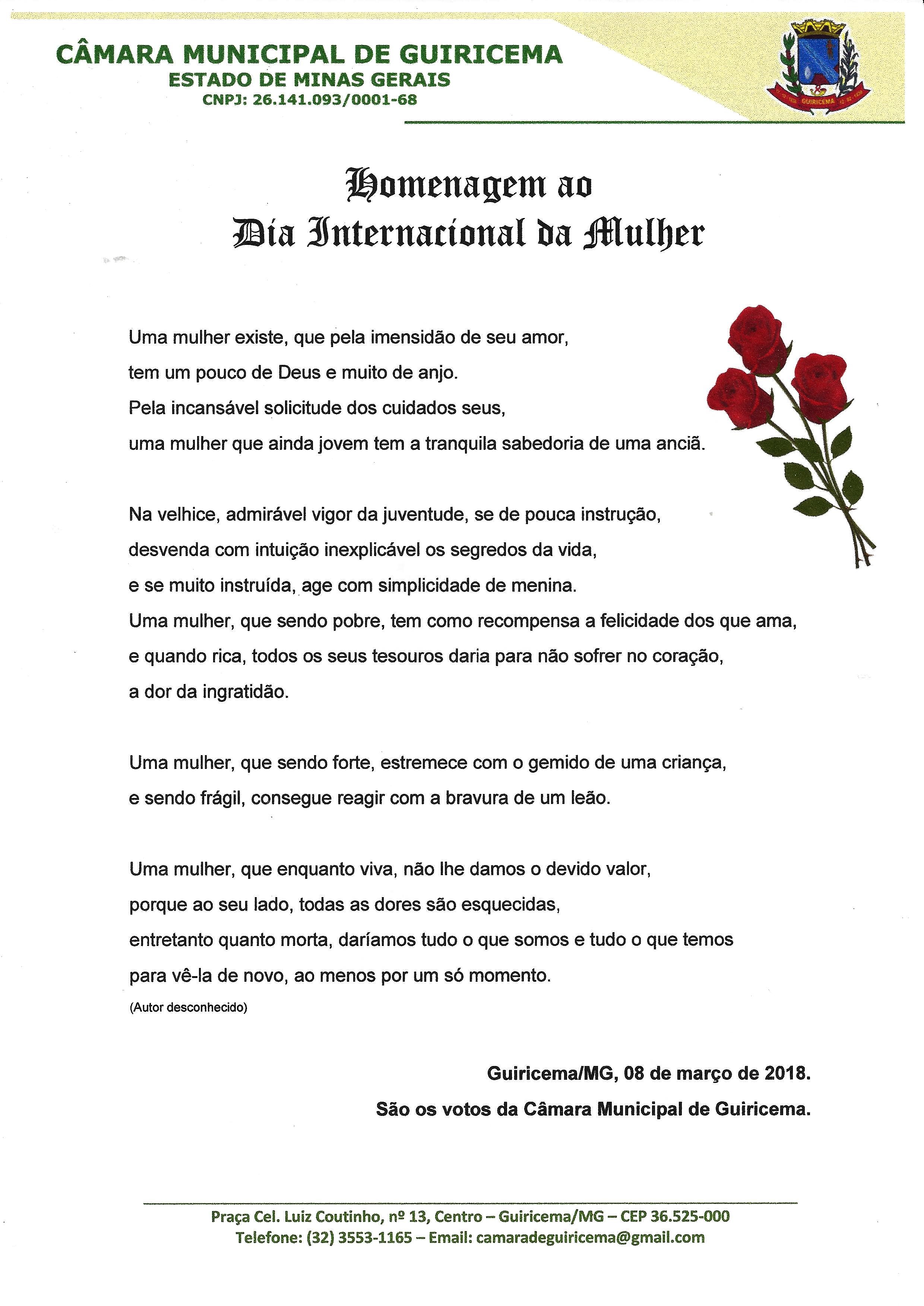 Dia Internacional da Mulher