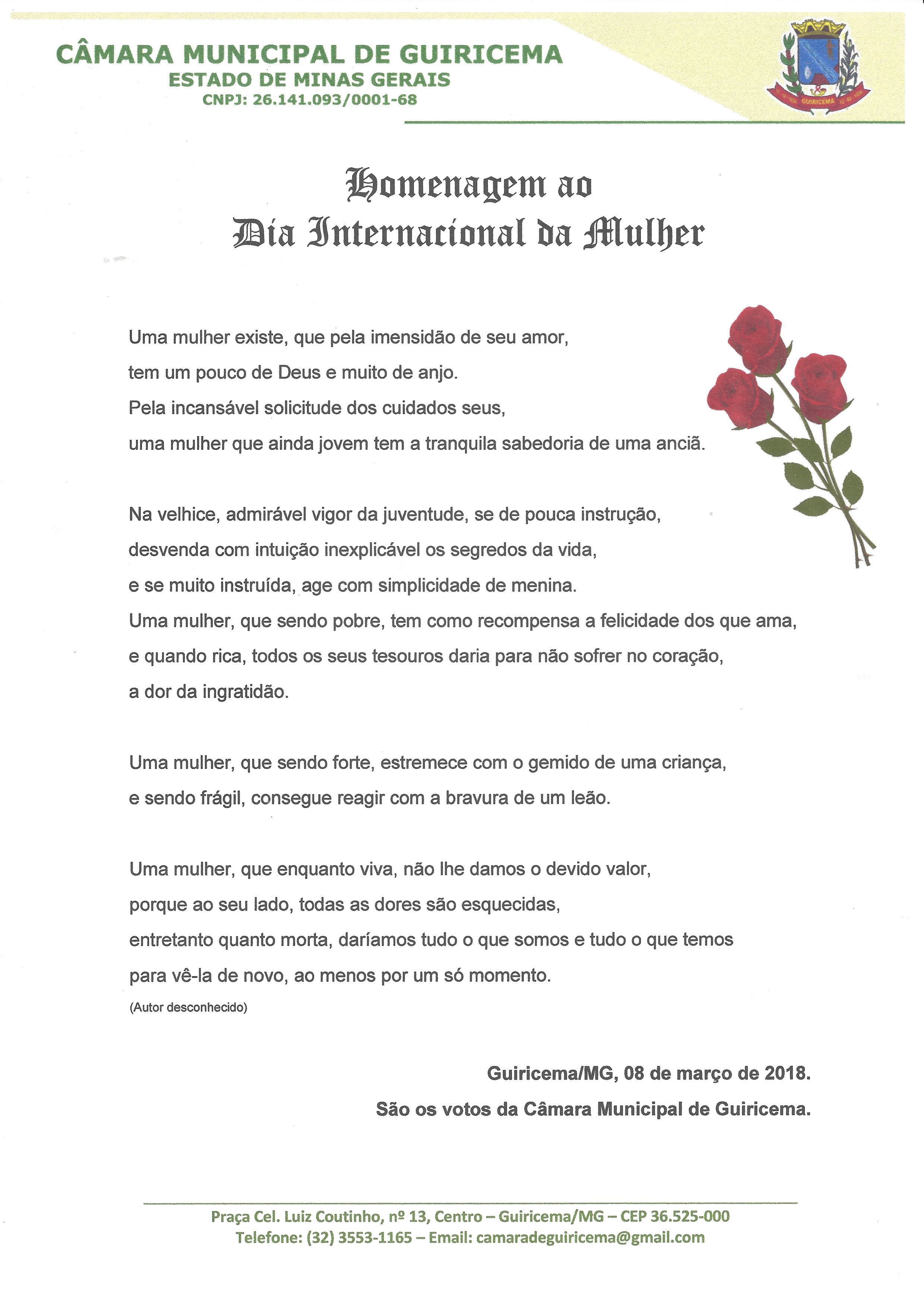 Dia Internacional da Mulher