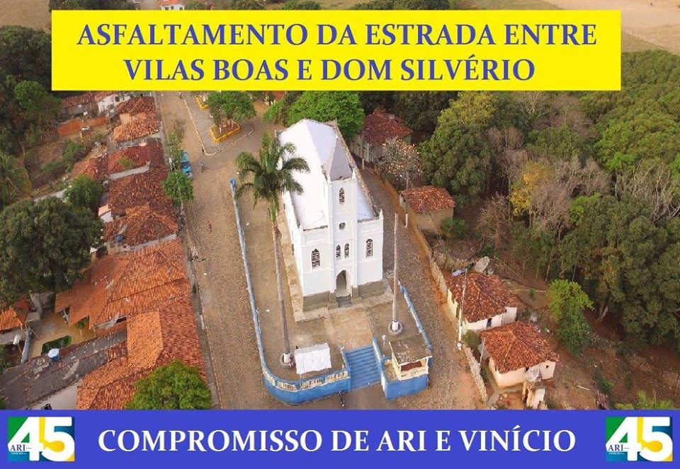 Vereador cobra asfaltamento de estrada que liga Vilas Boas e Dom Silvério